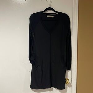 Cluny Silk Womens Knee Length Dress With Pockets XS